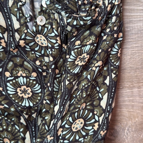 TUCKERNUCK OMIKA Wilora Double Ruffle Sleeve Mini Dress, Malia Pistachio Large - Picture 16 of 16